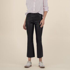 Kut from the Kloth Kelsey Coated High Rise Ankle Flare Size 1414 / Black